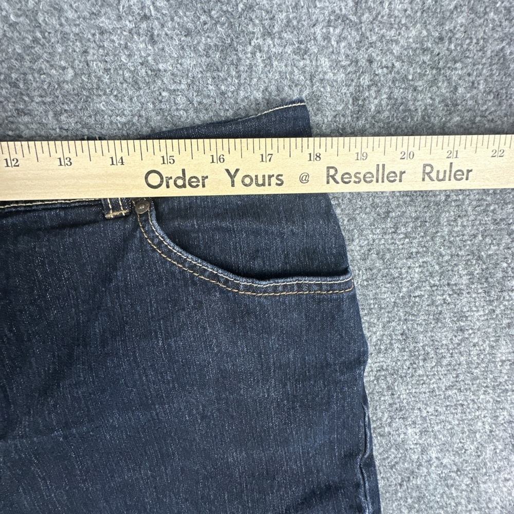 Gloria Vanderbilt Amanda Straight Leg Womens Size 16W Dark Wash Blue Denim Jeans - Picture 6 of 16